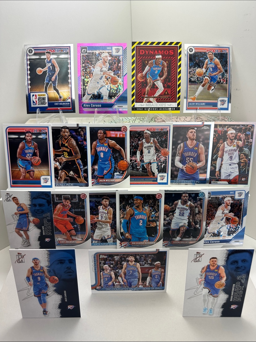 Shai Gilgeous-Alexander Thunder lot of 19 w/ Caruso/Holmgren/Jalen Williams